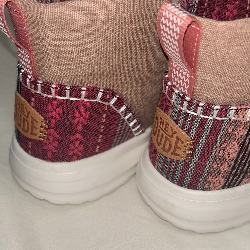 Hey Dude Brown and Red Ankle Boots - Picture 4 of 5